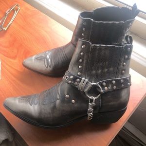 YRU Studded Harness Boots